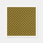 Serviette En Papier Modèle floral coloré (Devant)