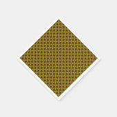 Serviette En Papier Modèle floral coloré (Coin)