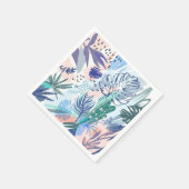 Serviette En Papier Modèle floral de style tropical (Coin)