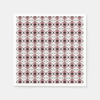 Serviette En Papier Modèle floral du marron