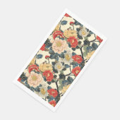 Serviette En Papier Modèle floral japonais Ukiyo-E Art (Coin)