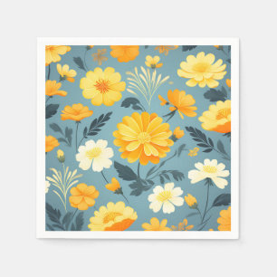 Serviette En Papier Modèle floral Marigold