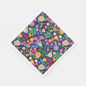 Serviette En Papier Modèle floral peint à la main exotique-48330 (Coin)