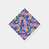 Serviette En Papier Modèle floral stylistique 46 (Coin)