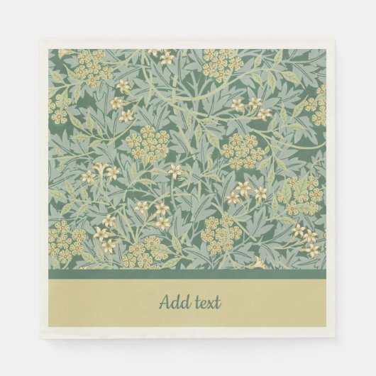 Serviette En Papier Modèle Jasmine (Devant)