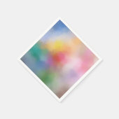 Serviette En Papier Modèle Moderne Élégant d'Art Abstrait Coloré (Coin)