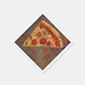 Serviette En Papier Modèle moderne Pizza (Coin)