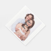 Serviette En Papier Modèle photo personnalisé (Coin)