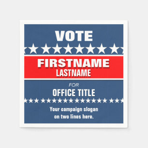 Serviette En Papier Modèle politique de campagne électorale