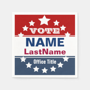 Serviette En Papier Modèle politique fait sur commande de campagne