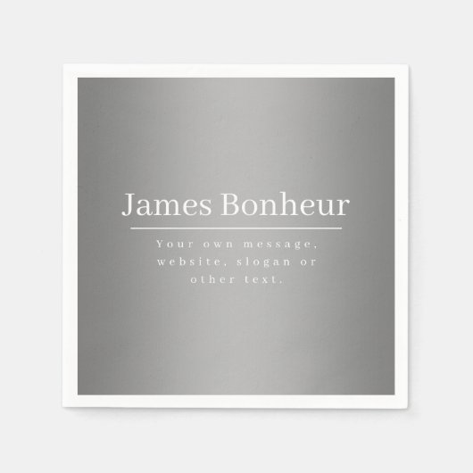 Serviette En Papier Modèle promotionnel modifiable pour les entreprise (Devant)