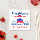 Serviette En Papier Modèle républicain (En situation)