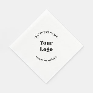 Serviette En Papier Modèle Rétro-Moderne Minimaliste pour Votre Logo