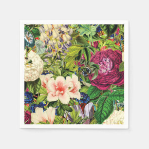 Serviette En Papier Modèle végétal vintage