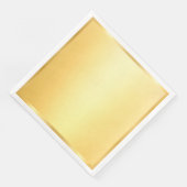 Serviette En Papier Modèle vierge moderne Faux Or glamour (Coin)