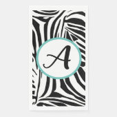 Serviette En Papier Modèle Zebra (Devant)