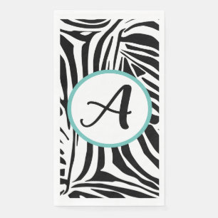 Serviette En Papier Modèle Zebra