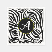 Serviette En Papier Modèle Zebra (Devant)