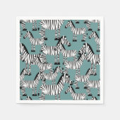 Serviette En Papier Modèle Zebra (Devant)