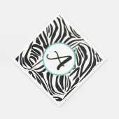 Serviette En Papier Modèle Zebra (Coin)