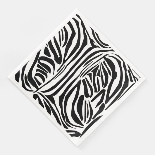 Serviette En Papier Modèle Zèbre (Coin)