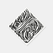 Serviette En Papier Modèle Zèbre (Coin)