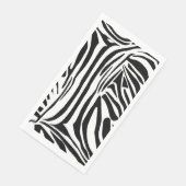Serviette En Papier Modèle Zèbre (Coin)