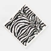 Serviette En Papier Modèle zèbre noir et blanc, animaux safari (Coin)
