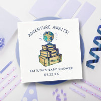 Modern Adventure Travel Baby shower