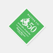 Serviette En Papier Modern Baseball Player Men's 50th Birthday (Coin)
