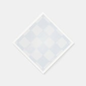 Serviette En Papier Modern Blue Checkered Baby Shower (Coin)