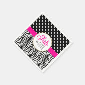 Serviette En Papier Modern Bold Fifty & Fabulous 50th Birthday (Coin)