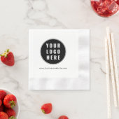 Serviette En Papier Modern Business Logo Employees Paper (En situation)