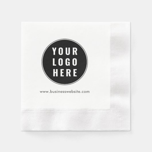 Serviette En Papier Modern Business Logo Employees Paper (Devant)