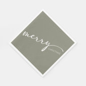 Serviette En Papier Modern Christmas (Coin)