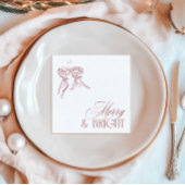 Serviette En Papier Modern Merry & Bright Christmas Holiday Party