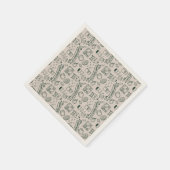 Serviette En Papier Modern Millennial Dad Doodle Pattern Father's Day (Coin)