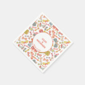 Serviette En Papier Modern Pastel Graphic Butterfly Pattern (Coin)