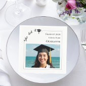 Serviette En Papier Modern photo Graduation Party luncheon