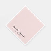 Serviette En Papier Modern Pink Blush (Coin)