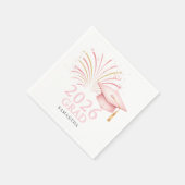 Serviette En Papier Modern Pink Gold 2026 Grad  (Coin)