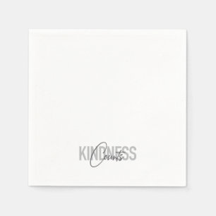 Serviette En Papier Modern, simple, cool typography of Kindness Counts