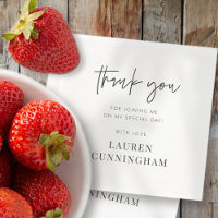 Modern Simple Minimalist Chic Thank You