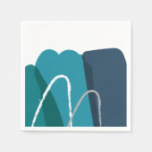 Serviette En Papier Moderne Abstrait (Devant)