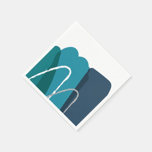 Serviette En Papier Moderne Abstrait (Coin)