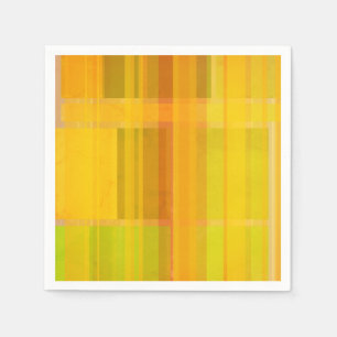 Serviette En Papier Moderne Abstrait Couleurs Citronnées Colorées