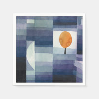 Moderne Abstrait Géométrique Bleu Orange Klee