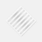 Serviette En Papier Moderne Chic Gris Satin Satin Chic Décor (Coin)