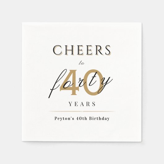 Serviette En Papier Moderne classe applaudit à la fête d'anniversaire  (Devant)