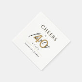 Serviette En Papier Moderne classe applaudit à la fête d'anniversaire  (Coin)